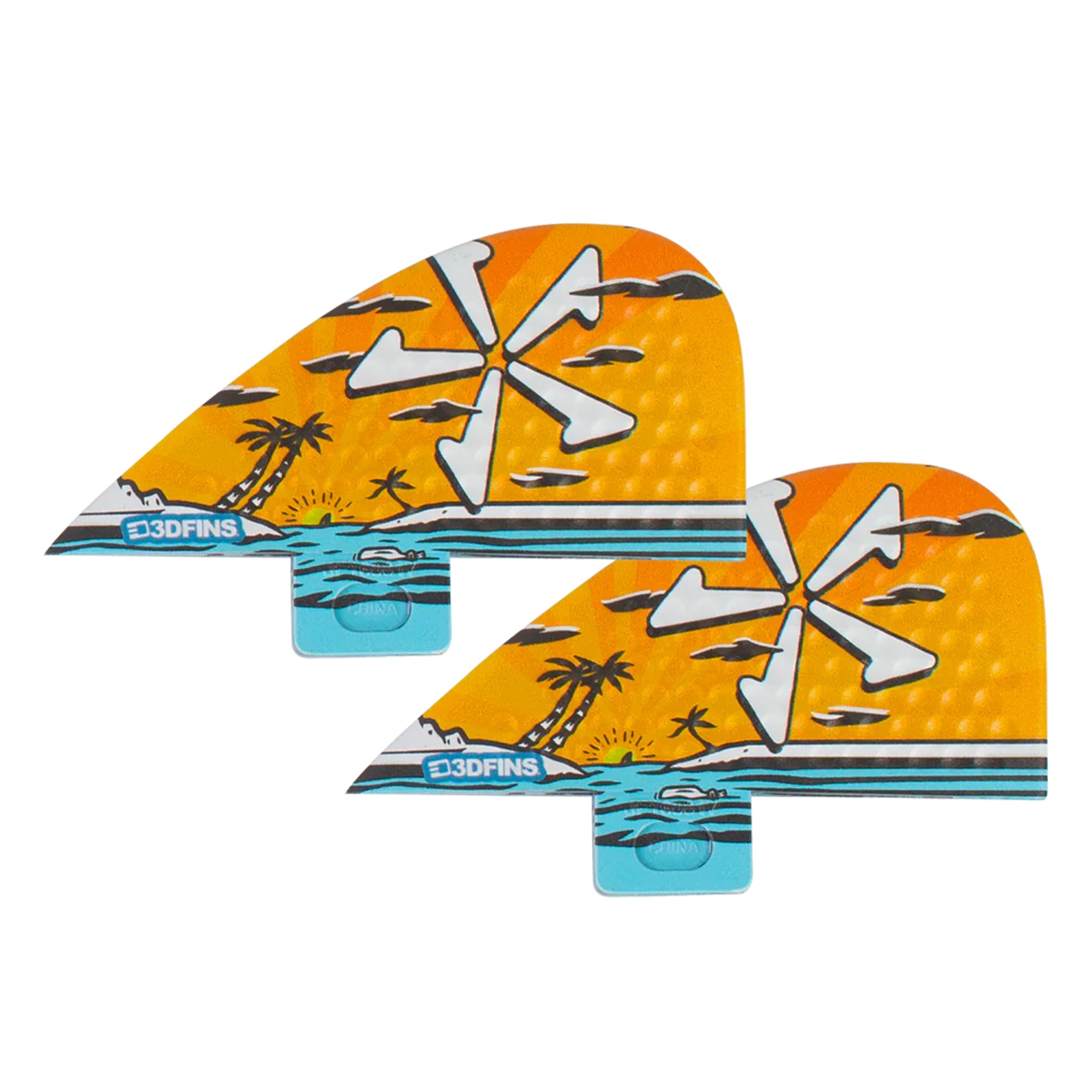 3D DIMPSTER TWIN FIN SET