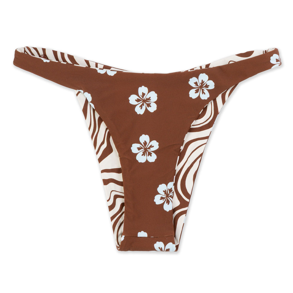 Women's Coco Retro Bloom Hipster Cheeky Reversible Bikinni Bottom