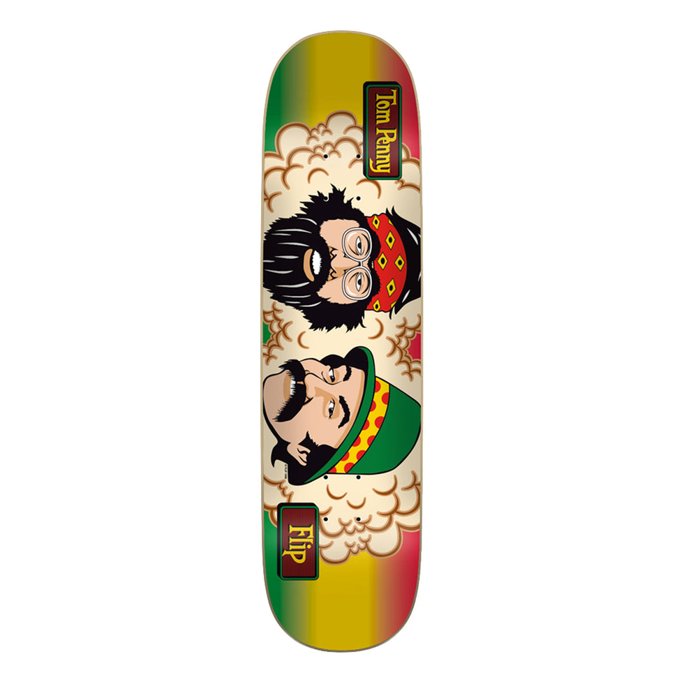 Flip Penny Toms Friends Rasta Stripe Skateboard Deck