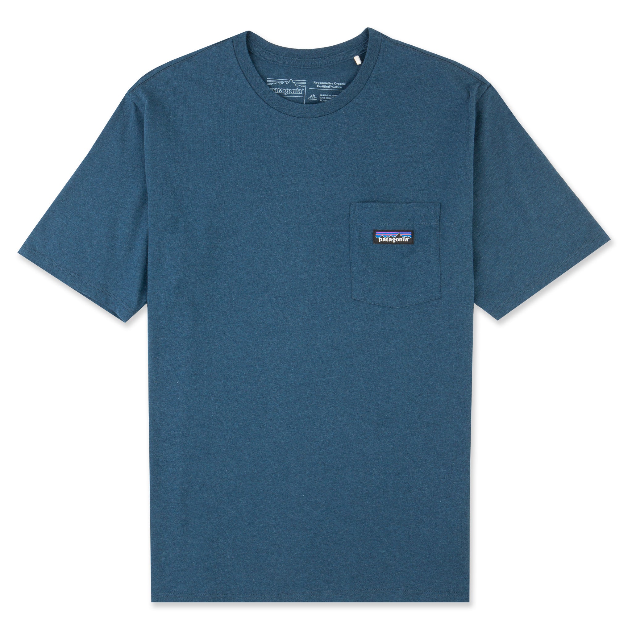 Mens Regenerative Organic Certified Cotton Lightweight Pocket Tee