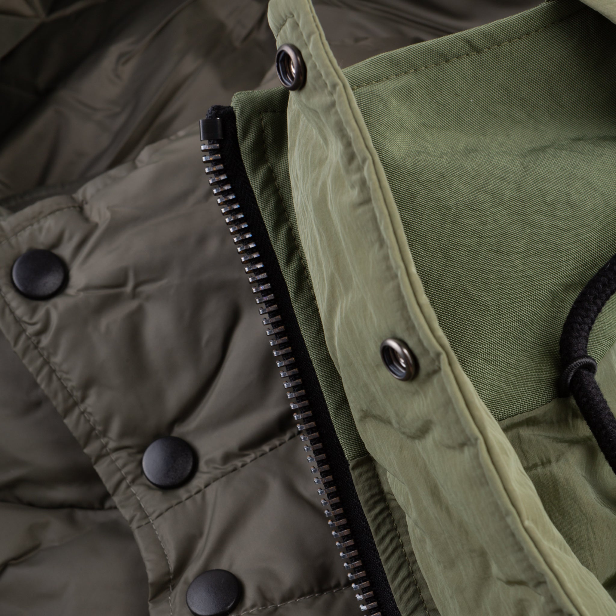 Long Down Puffer - Stone Green
