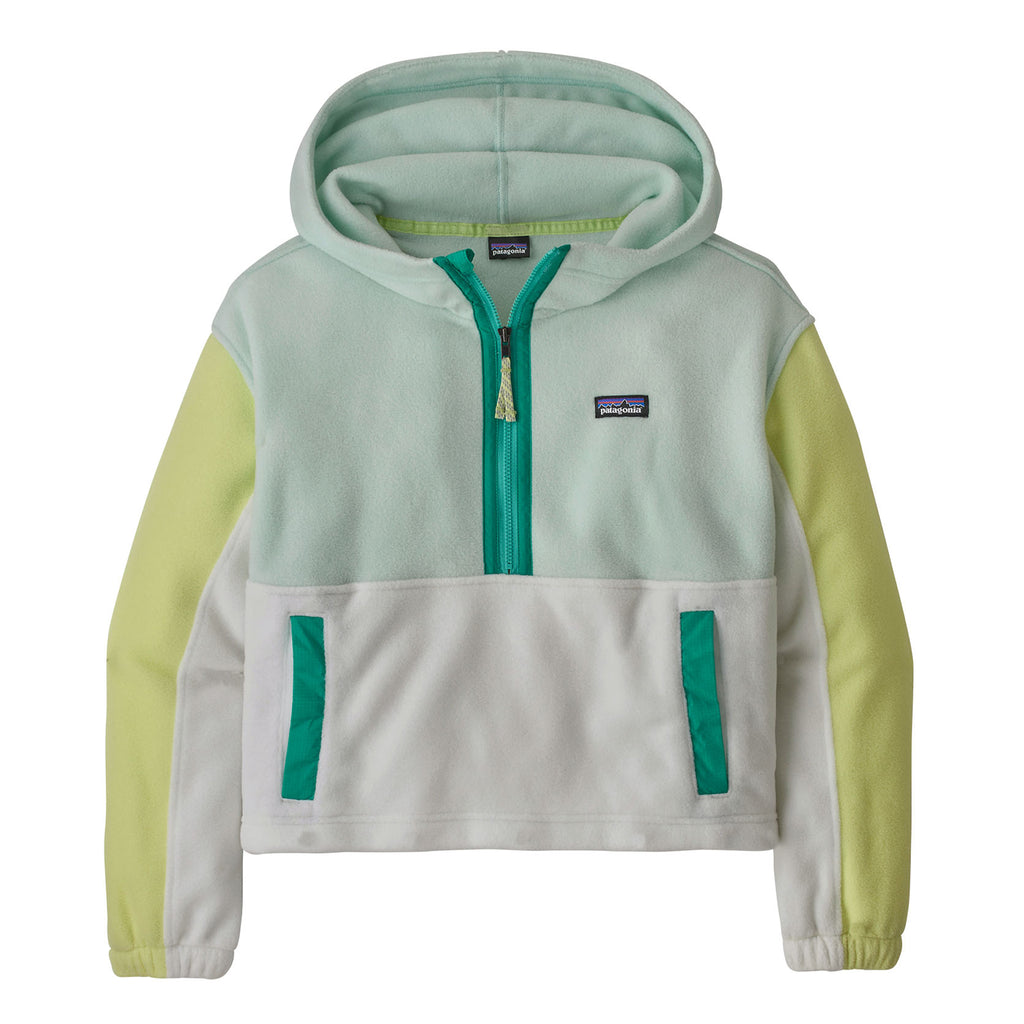 Patagonia Microdini Cropped Pullover Hoodie Green M
