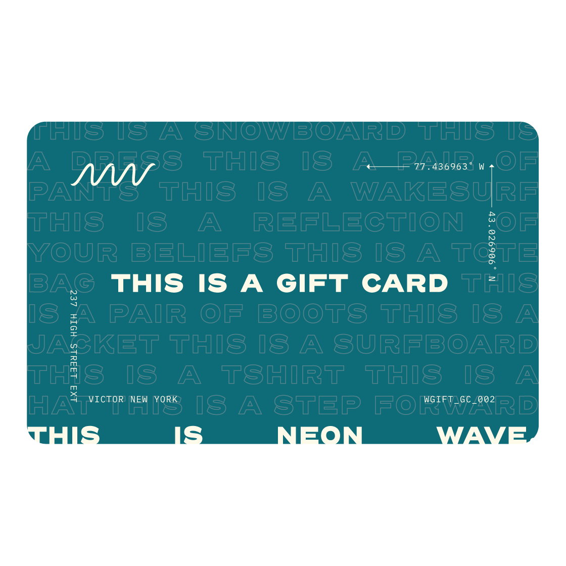 Neon Wave Gift Card